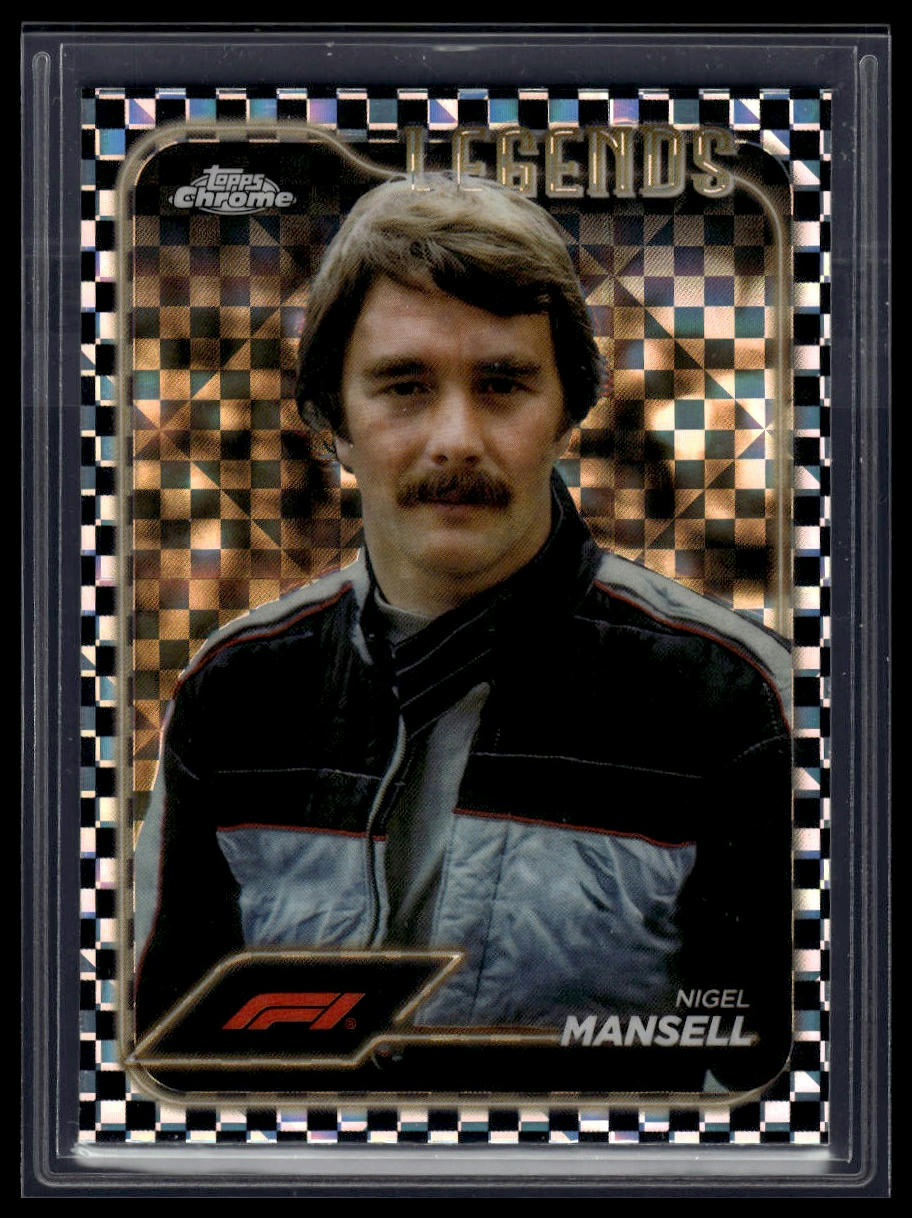 2024 Topps Chrome Formula 1 #189 Nigel Mansell Checker Flag Refractors
