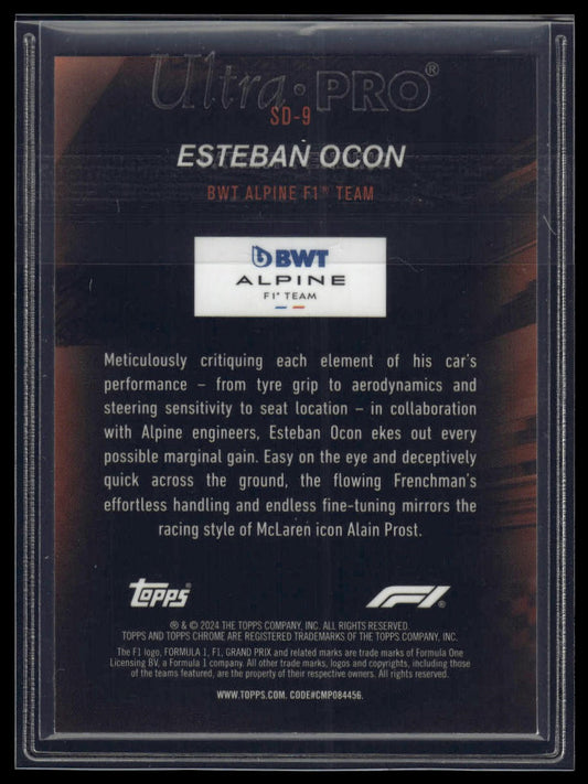 2024 Topps Chrome Formula 1 #SD-9 Esteban Ocon Speed Demons