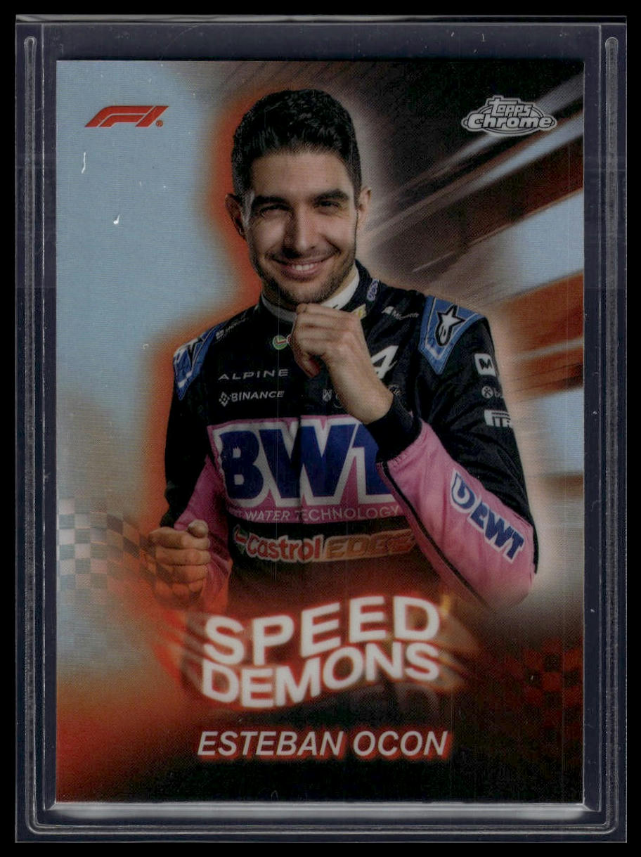 2024 Topps Chrome Formula 1 #SD-9 Esteban Ocon Speed Demons
