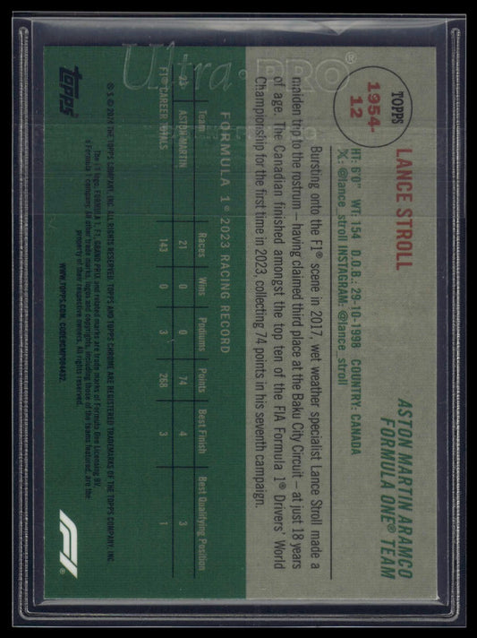 2024 Topps Chrome Formula 1 #1954-12 Lance Stroll 1954 Topps