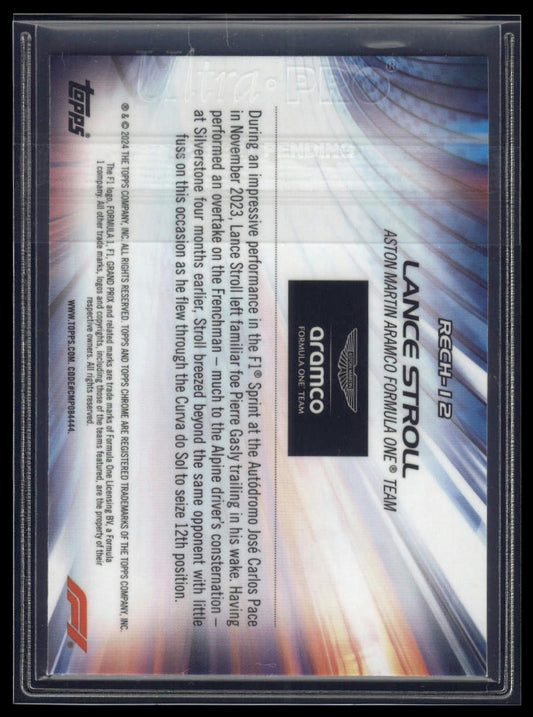 2024 Topps Chrome Formula 1 #RECH-12 Lance Stroll Re-Charged