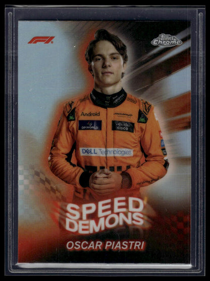 2024 Topps Chrome Formula 1 #SD-8 Oscar Piastri Speed Demons