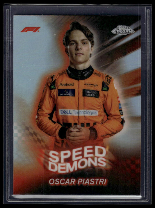 2024 Topps Chrome Formula 1 #SD-8 Oscar Piastri Speed Demons
