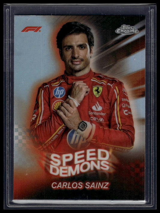 2024 Topps Chrome Formula 1 #SD-4 Carlos Sainz Speed Demons