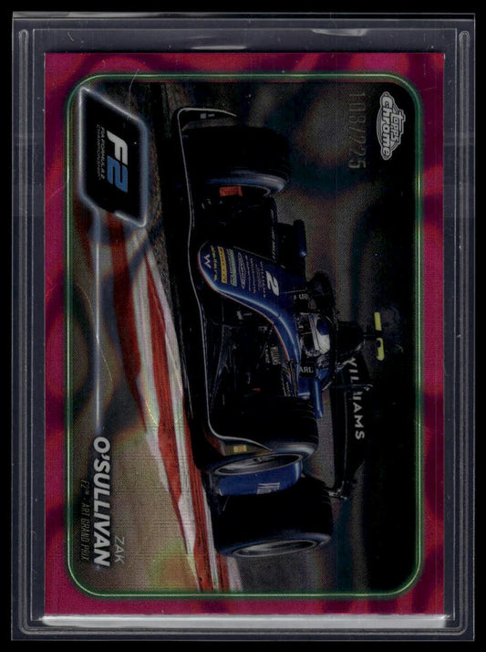 2024 Topps Chrome Formula 1 #101 Zak O'Sullivan Pink RayWave Refractors #/225