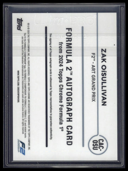 2024 Topps Chrome Formula 1 #CAC-OSU Zak O'Sullivan Chrome Autographs Green /99