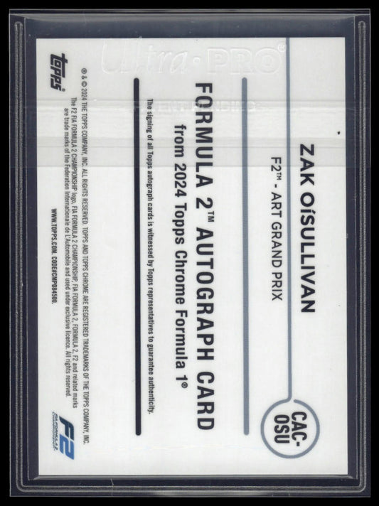 2024 Topps Chrome Formula 1 #CAC-OSU Zak O'Sullivan Chrome Autographs Green /99