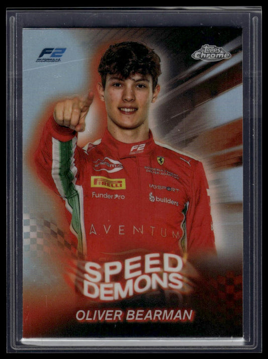2024 Topps Chrome Formula 1 #SD-22 Oliver Bearman Speed Demons