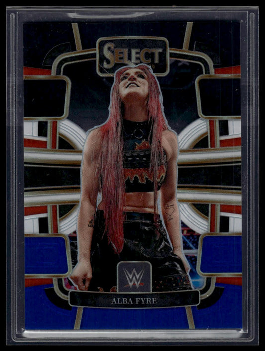 2024 Panini Select WWE #78 Alba Fyre Black and Blue Prizms #/399