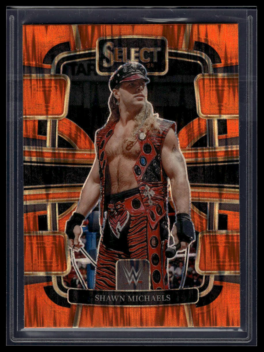 2024 Panini Select WWE #25 Shawn Michaels Orange Flash Prizms