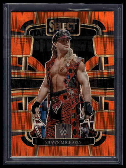 2024 Panini Select WWE #25 Shawn Michaels Orange Flash Prizms