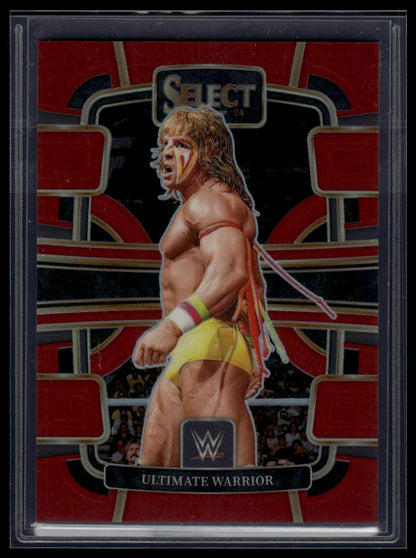 2024 Panini Select WWE #7 Ultimate Warrior Red Prizms #/175