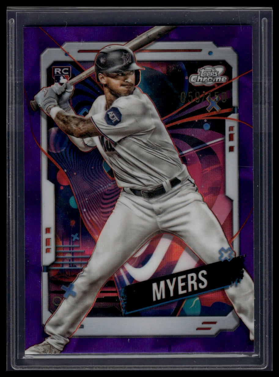 2024 Topps Chrome Cosmic #152 Dane Myers Purple Nebula Refractors #/150