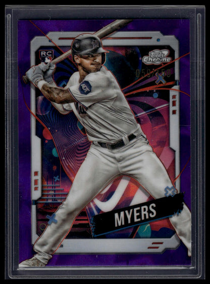 2024 Topps Chrome Cosmic #152 Dane Myers Purple Nebula Refractors #/150