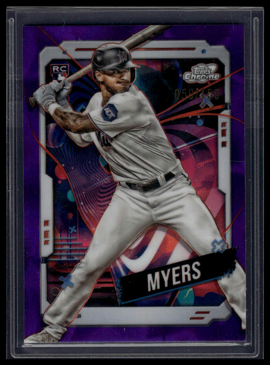 2024 Topps Chrome Cosmic #152 Dane Myers Purple Nebula Refractors #/150