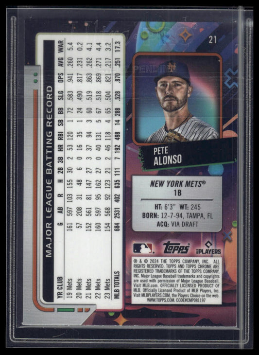 2024 Topps Chrome Cosmic #10 Ronny Mauricio Blue Moon Refractors #/99