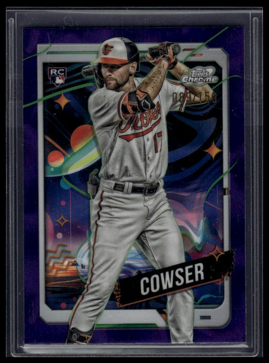 2024 Topps Chrome Cosmic #17 Colton Cowser Purple Nebula Refractors #/150
