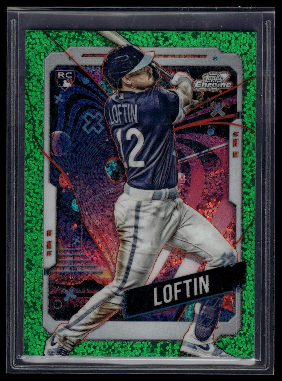 2024 Topps Chrome Cosmic #189 Nick Loftin Green Space Dust Refractors #/75