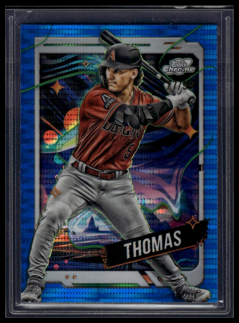 2024 Topps Chrome Cosmic #112 Alek Thomas Blue Moon Refractors #/99