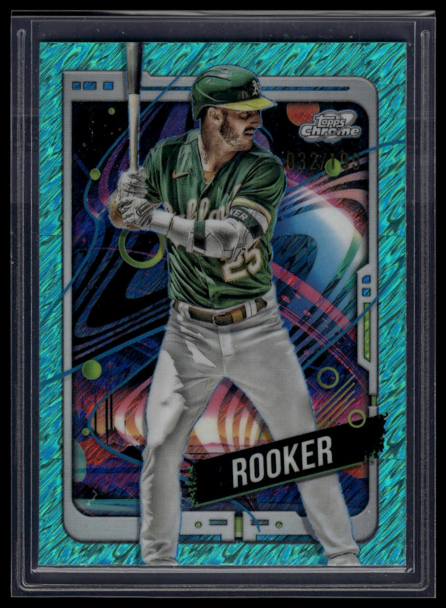2024 Topps Chrome Cosmic #6 Brent Rooker Aqua Equinox Refractors #/199