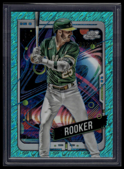 2024 Topps Chrome Cosmic #6 Brent Rooker Aqua Equinox Refractors #/199