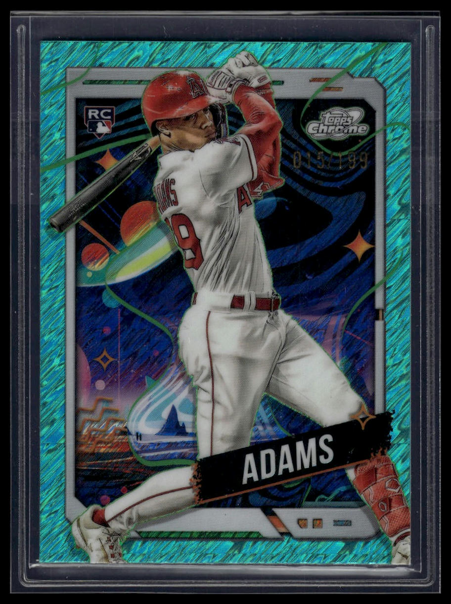 2024 Topps Chrome Cosmic #95 Jordyn Adams Aqua Equinox Refractors #/199