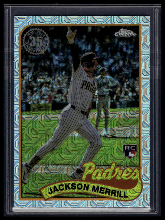 2024 Topps Update Jackson Merrill 1989 Topps 35th Anniversary Chrome
