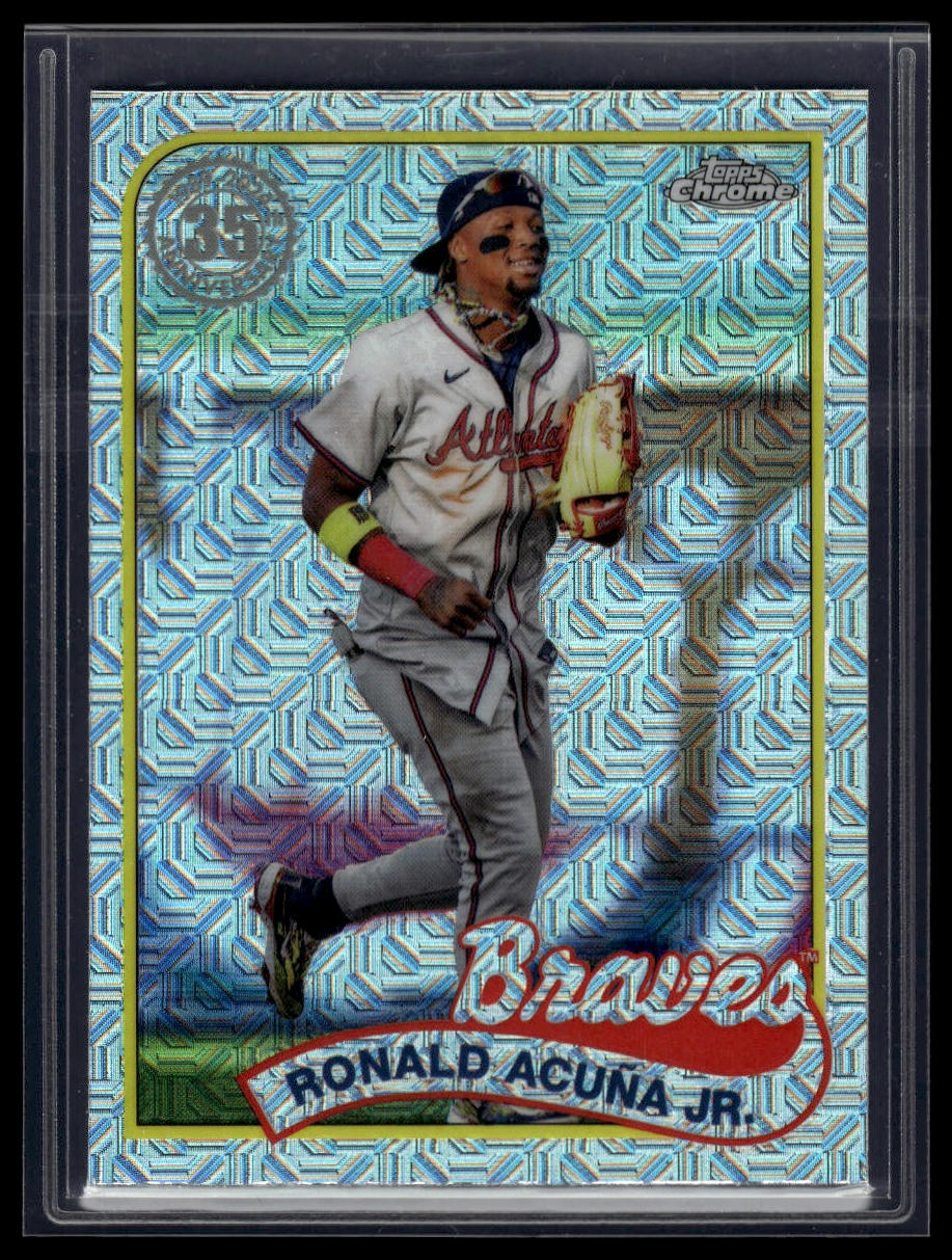 2024 Topps Update Ronald Acuña Jr. 1989 Topps Baseball 35th Anniversary Chrome