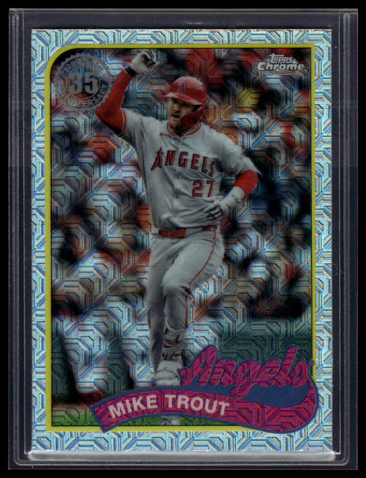 2024 Topps Update Mike Trout 1989 Topps Baseball 35th Anniversary Chrome