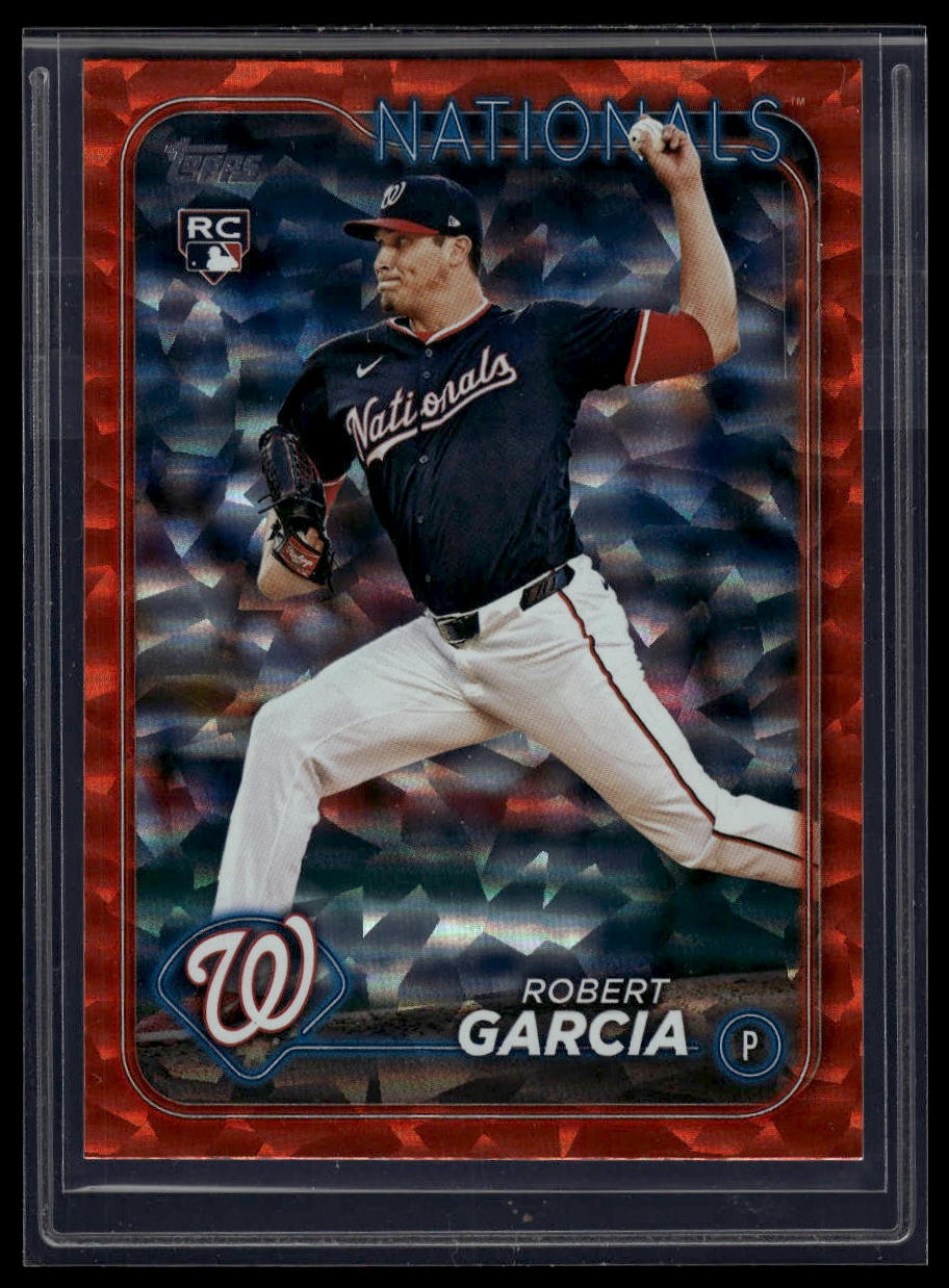 2024 Topps Update #US137 Robert Garcia Orange Crackle Foilboard #/299