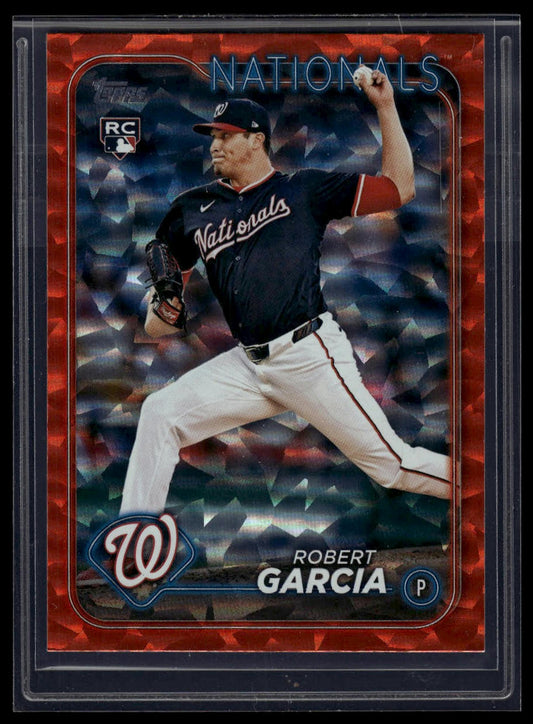 2024 Topps Update #US137 Robert Garcia Orange Crackle Foilboard #/299