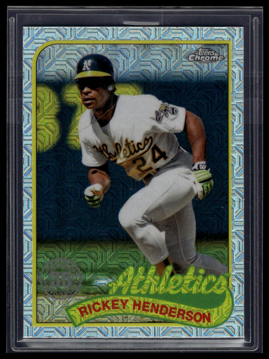 2024 Topps Update Rickey Henderson 1989 Topps 35th Anniversary Chrome