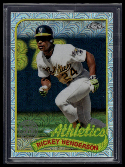 2024 Topps Update Rickey Henderson 1989 Topps 35th Anniversary Chrome