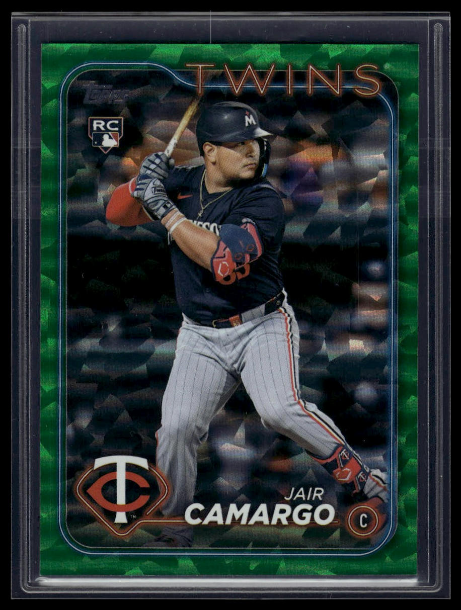 2024 Topps Update #US314 Jair Camargo Green Crackle Foilboard #/499