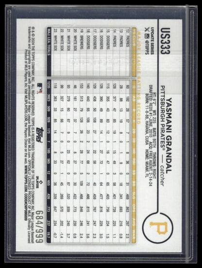 2024 Topps Update #US333 Yasmani Grandal Blue Holofoil #/999