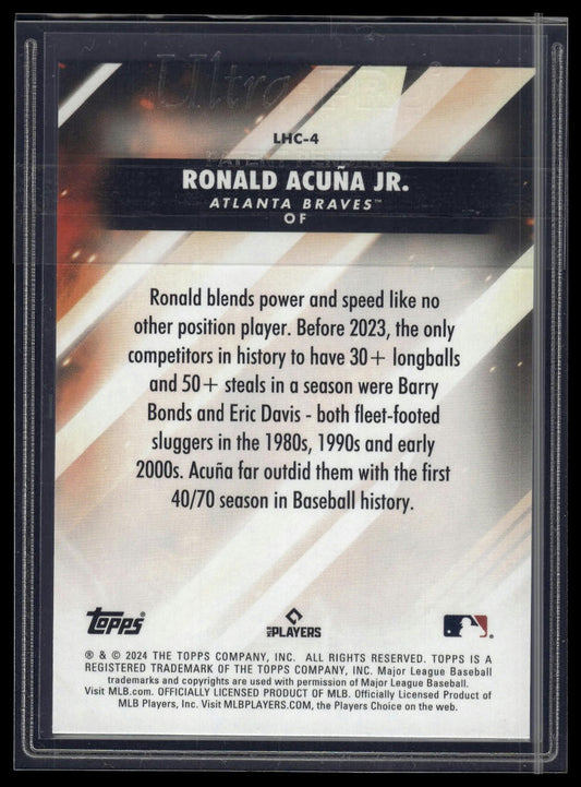 2024 Topps Update #LHC-4 Ronald Acuña Jr. Let Him Cook