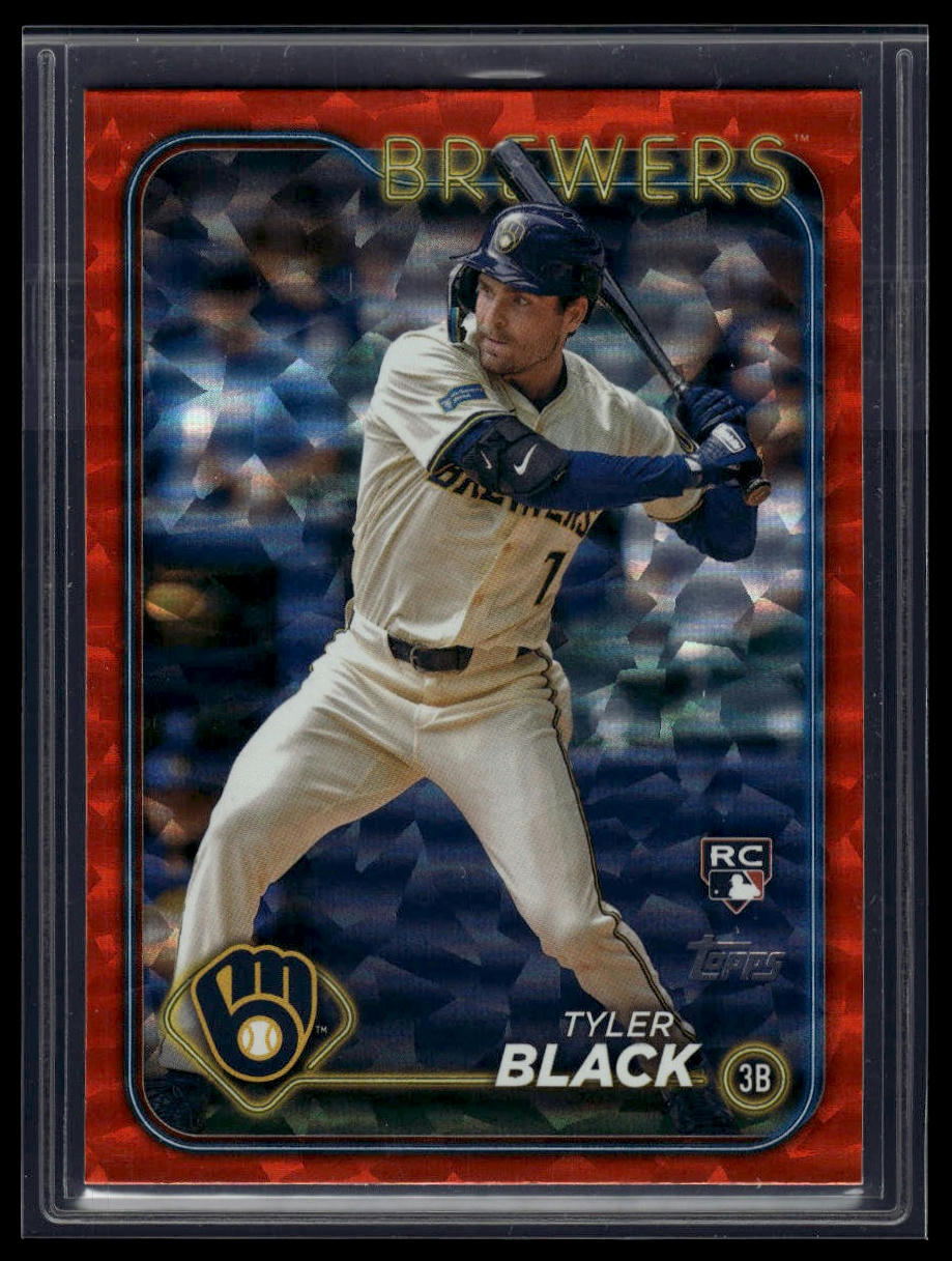 2024 Topps Update #US144 Tyler Black Orange Crackle Foilboard #/299