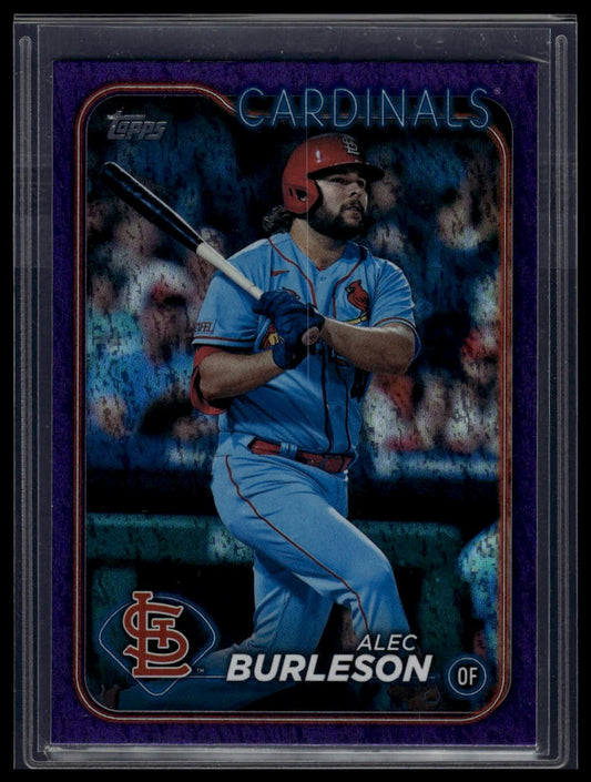 2024 Topps Update #US256 Alec Burleson Purple Holofoil #/799