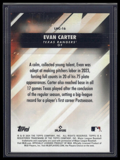 2024 Topps Update #LHC-16 Evan Carter Let Him Cook