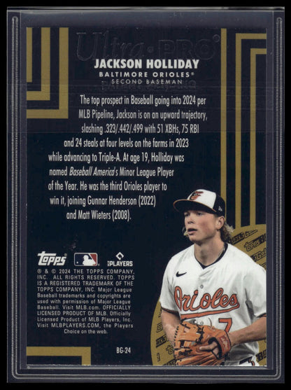 2024 Topps Update #BG-24 Jackson Holliday Topps Black Gold