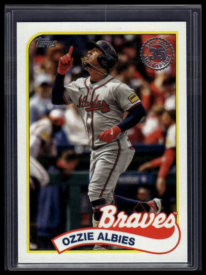 2024 Topps Update #89US-2 Ozzie Albies 1989 Topps Baseball 35th Anniversary
