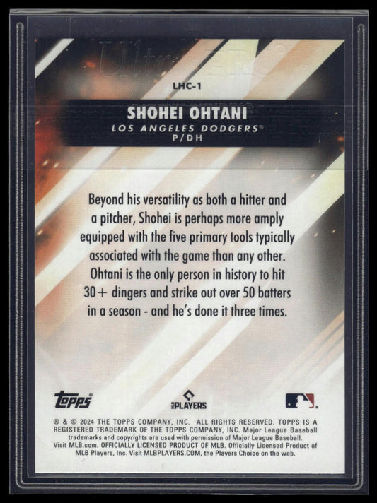 2024 Topps Update #LHC-1 Shohei Ohtani Let Him Cook