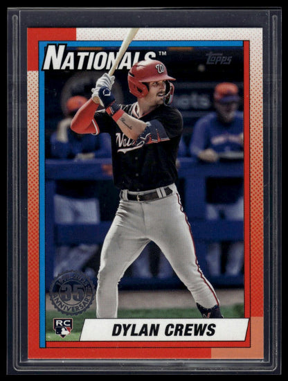 2025 Topps #T90-89 Dylan Crews 1990 Topps Baseball 35th Anniversary (Series One)