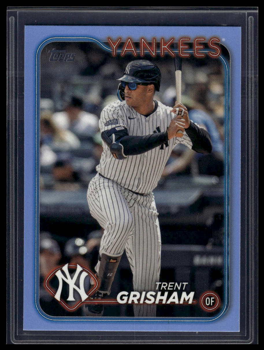 2024 Topps Update #US46 Trent Grisham Father's Day Powder Blue #/50