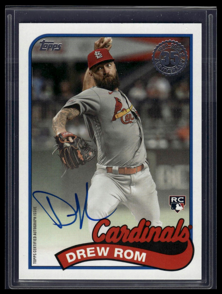 2024 Topps Update Drew Rom 1989 Topps Baseball 35th Anniversary Autographs