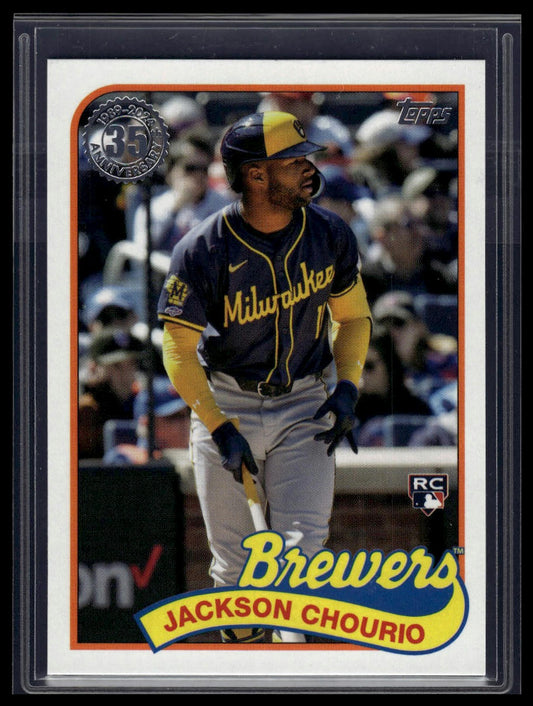 2024 Topps Update #89US-44 Jackson Chourio 1989 Topps Baseball 35th Anniversary