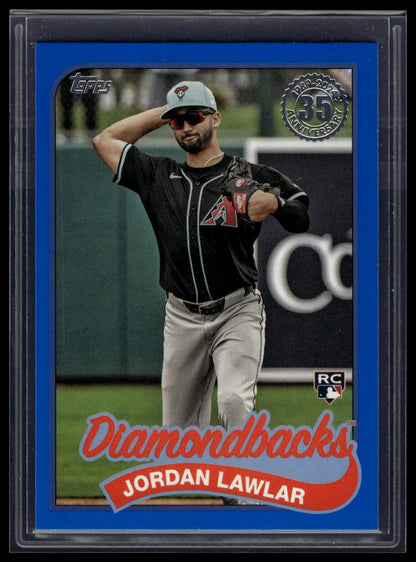 2024 Topps Update Jordan Lawlar 1989 Topps Baseball 35th Anniversary Blue