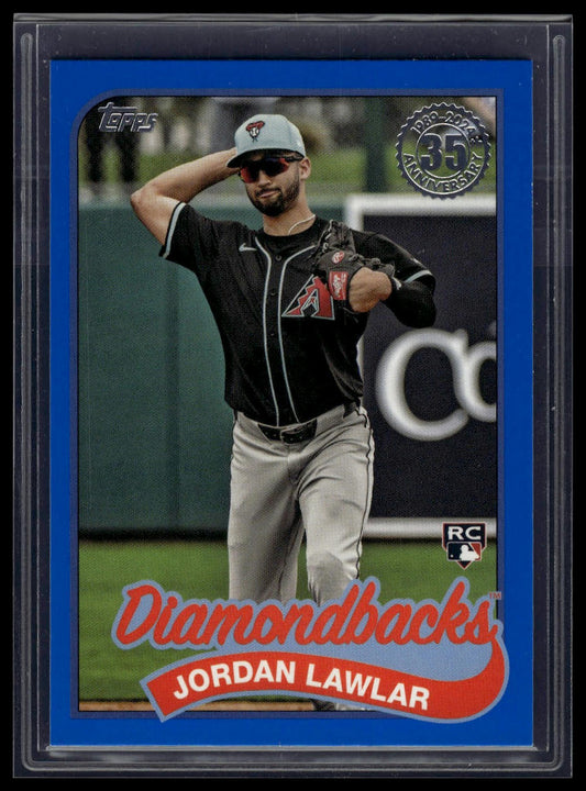2024 Topps Update Jordan Lawlar 1989 Topps Baseball 35th Anniversary Blue