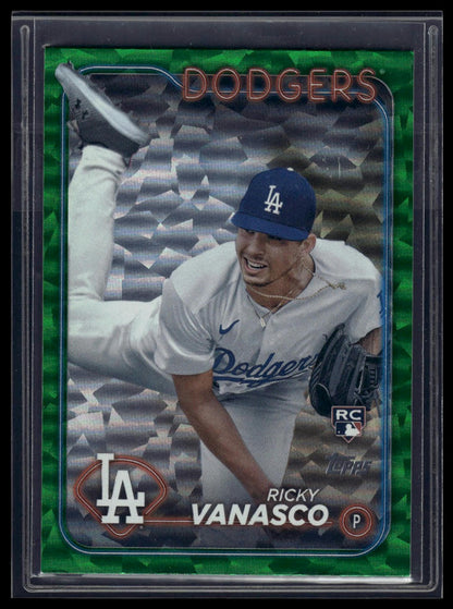 2024 Topps Update #US38 Ricky Vanasco Green Crackle Foilboard #/499