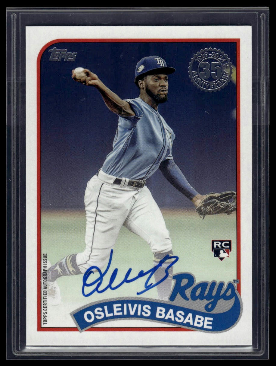 2024 Topps Update Osleivis Basabe 1989 Topps Baseball 35th Anniversary Auto